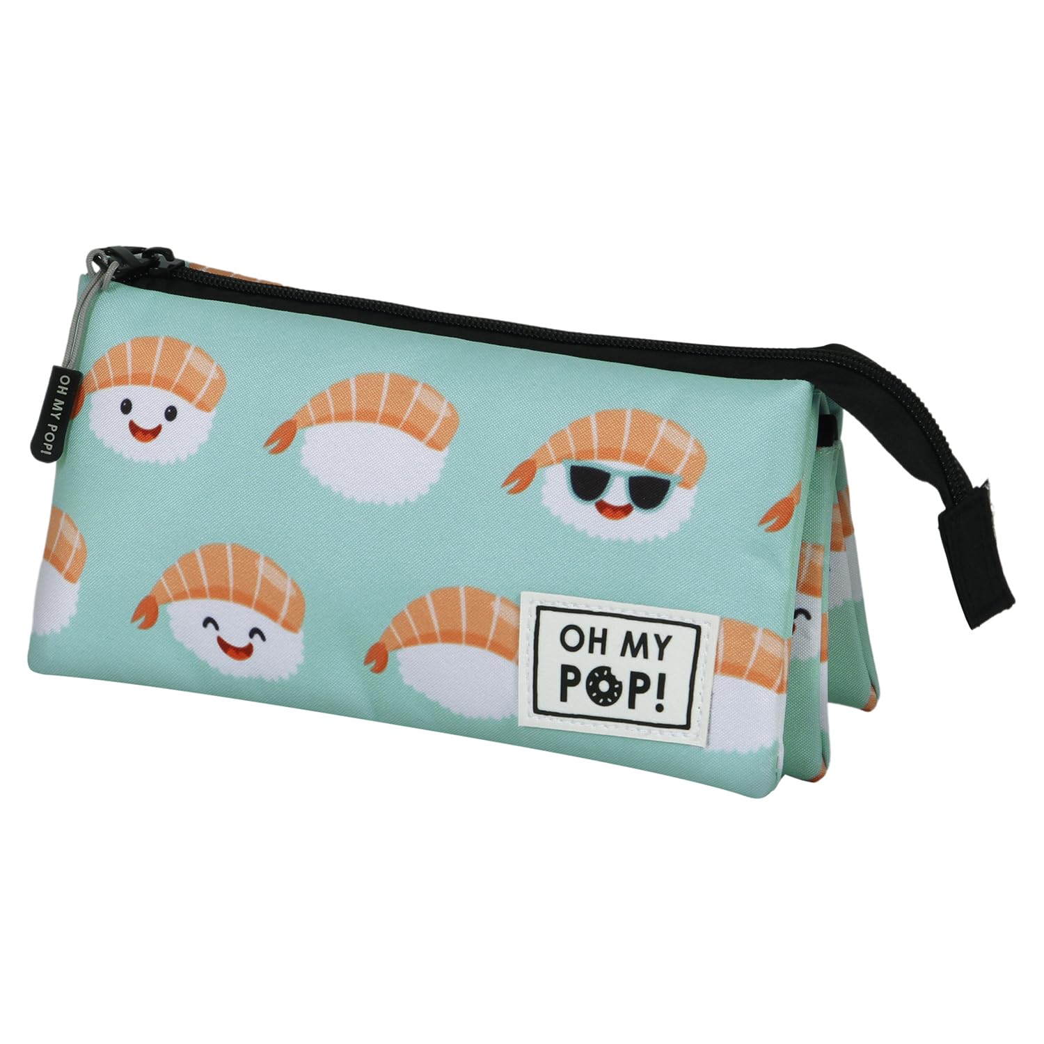 oh-my-pop-nigiri-trousse-triple-fan-2-0-turquoise image 1