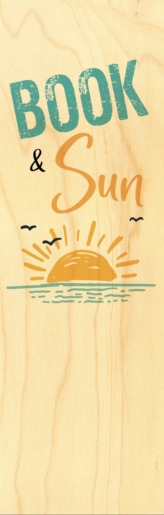 hironwoods-book-sun-marque-page-en-bois-lecture-livre image 1