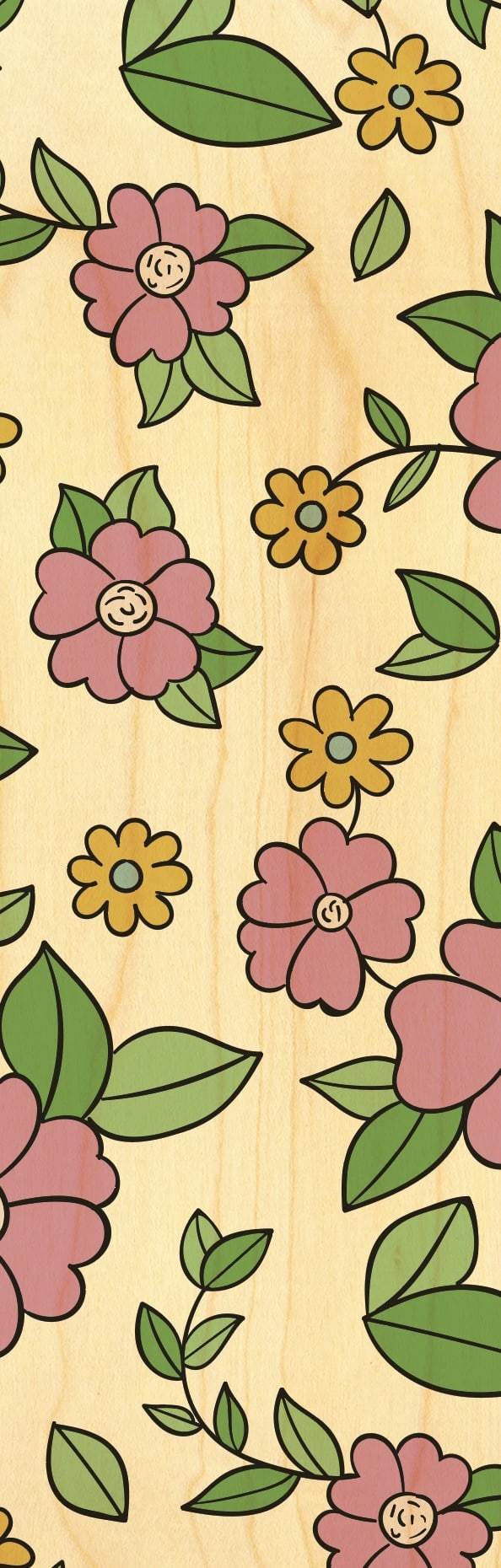 hironwoods-marque-pages-petites-fleurs-marque-page-bois image 1