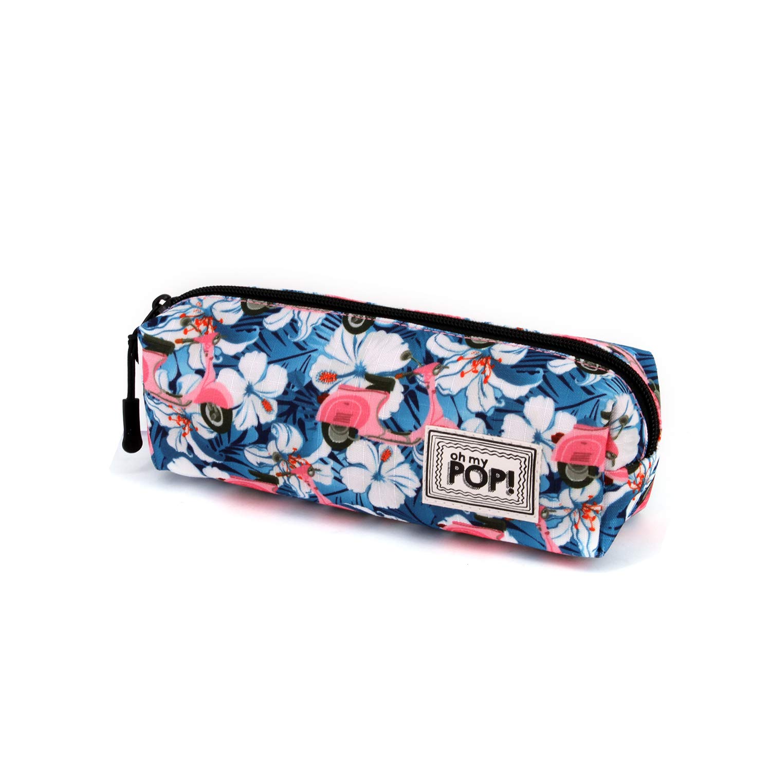 oh-my-pop-pink-scooter-trousse-carr-bleu-21-cm image 1