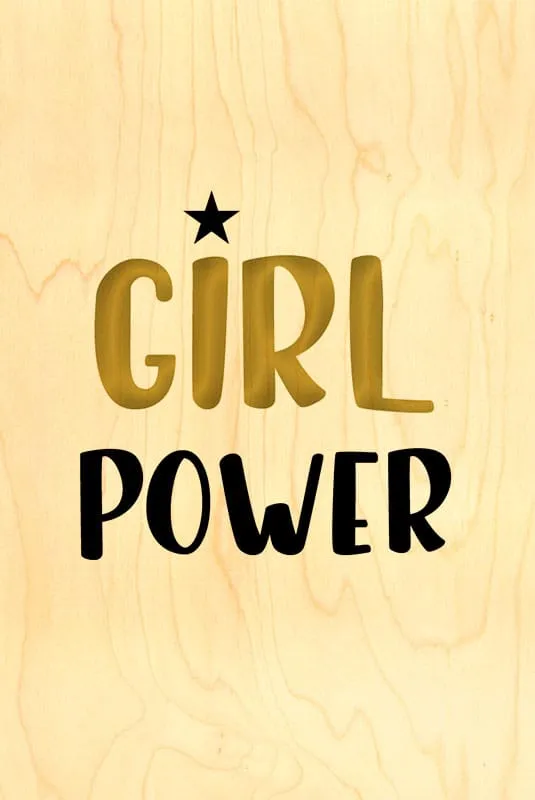 hironwoods-happy-wood-carte-bois-girl-power-100x150mm image 1