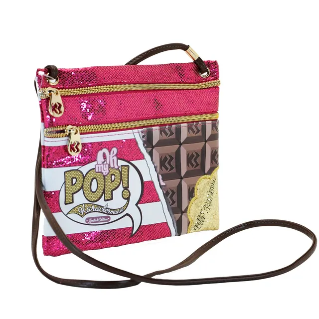oh-my-pop-chocolat-sac-bandouli-re-mini-rose-22-cm image 1