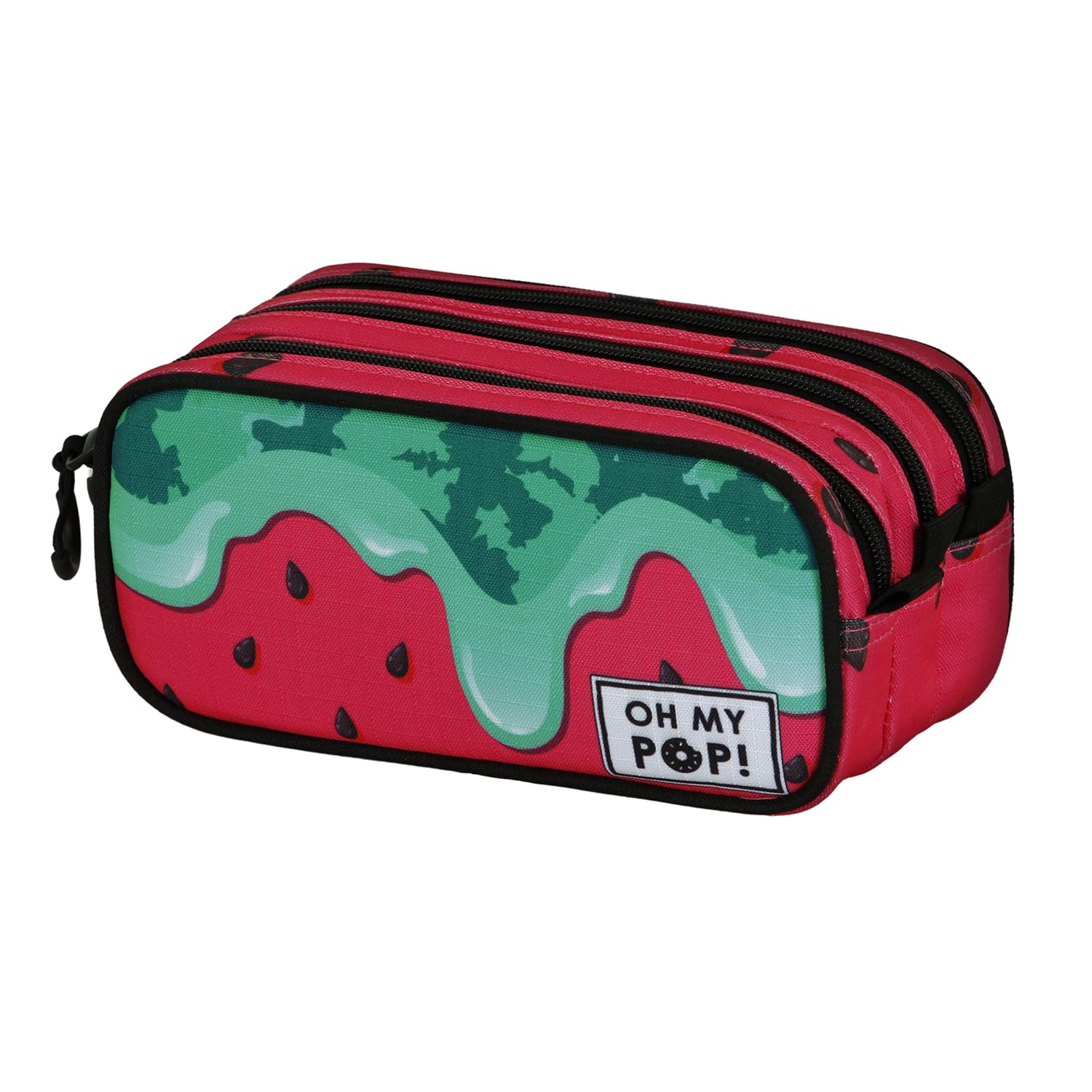 oh-my-pop-melty-melon-trousse-scolaire-verte-3-compartiments image 1