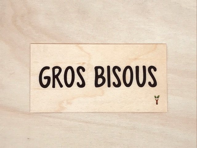 hylarion-cartes-gros-bisous-carte-bois-10x5-cm image 1
