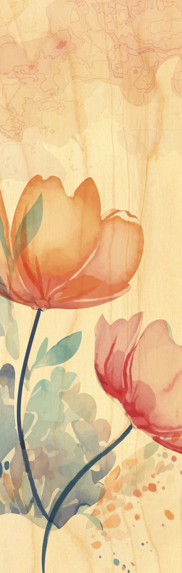 hironwoods-aquarelle-marque-page-bois image 1