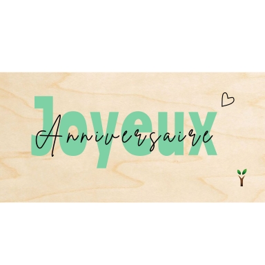 hylarion-cartes-joyeux-anniversaire-carte-bois-anniversaire image 1