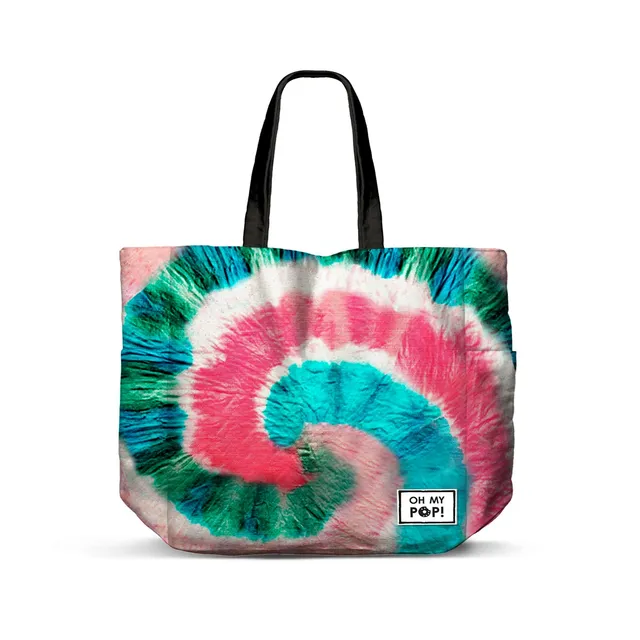 oh-my-pop-voyage-sac-shopping-fan-noir-horizontal image 1