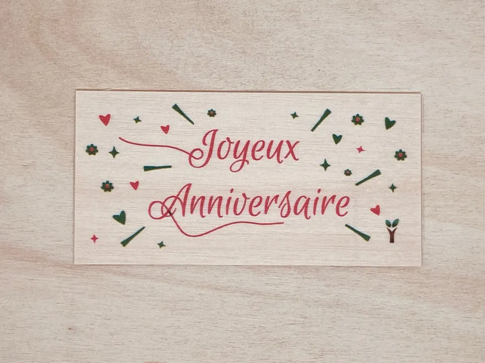 hylarion-cartes-joyeux-anniversaire-rose-carte-en-bois-rose image 1