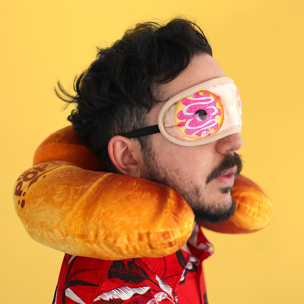 oh-my-pop-croissant-coussin-de-cou-voyage-orange image 5