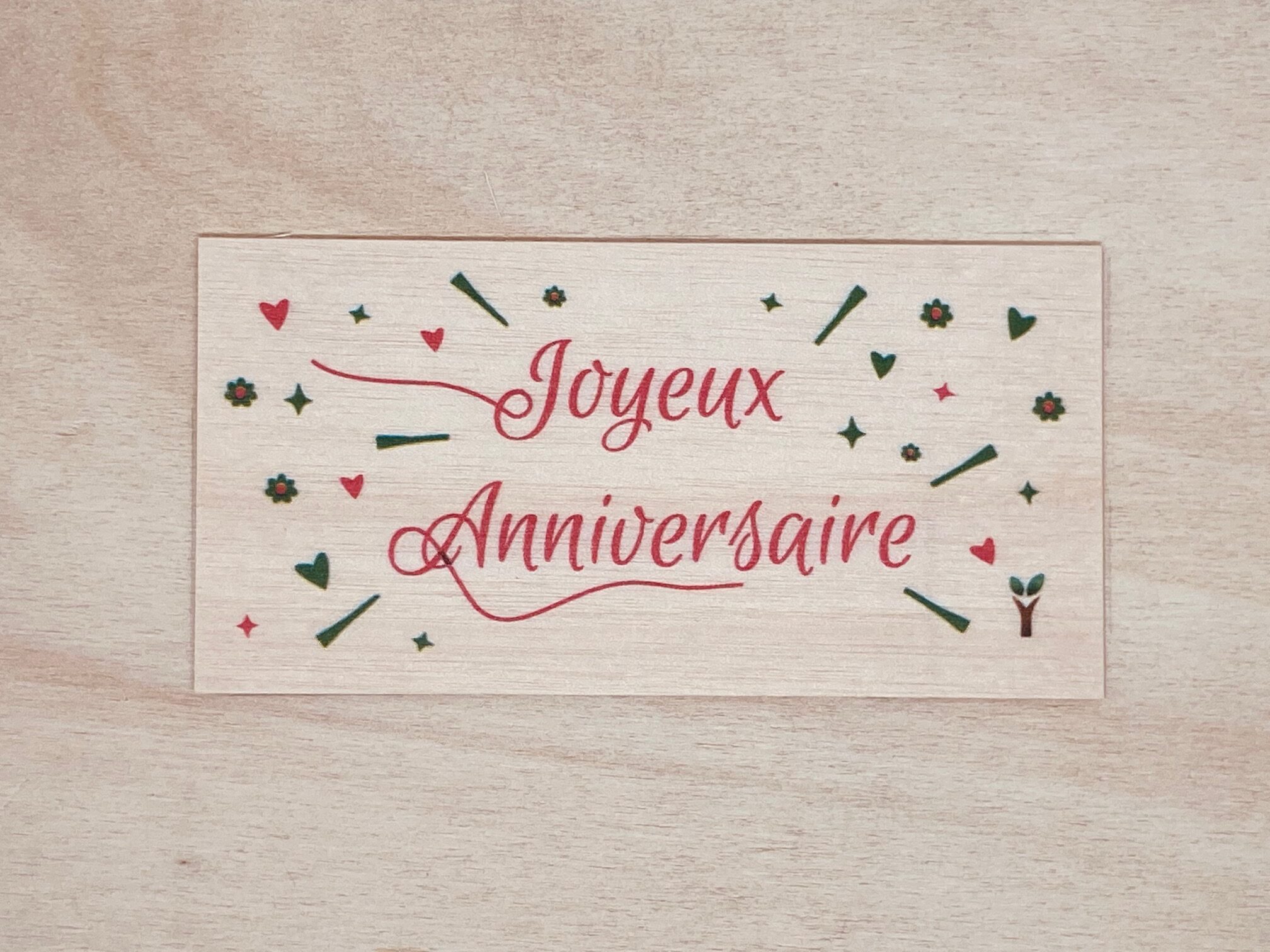 hylarion-cartes-joyeux-anniversaire-rose-carte-en-bois-rose image 1