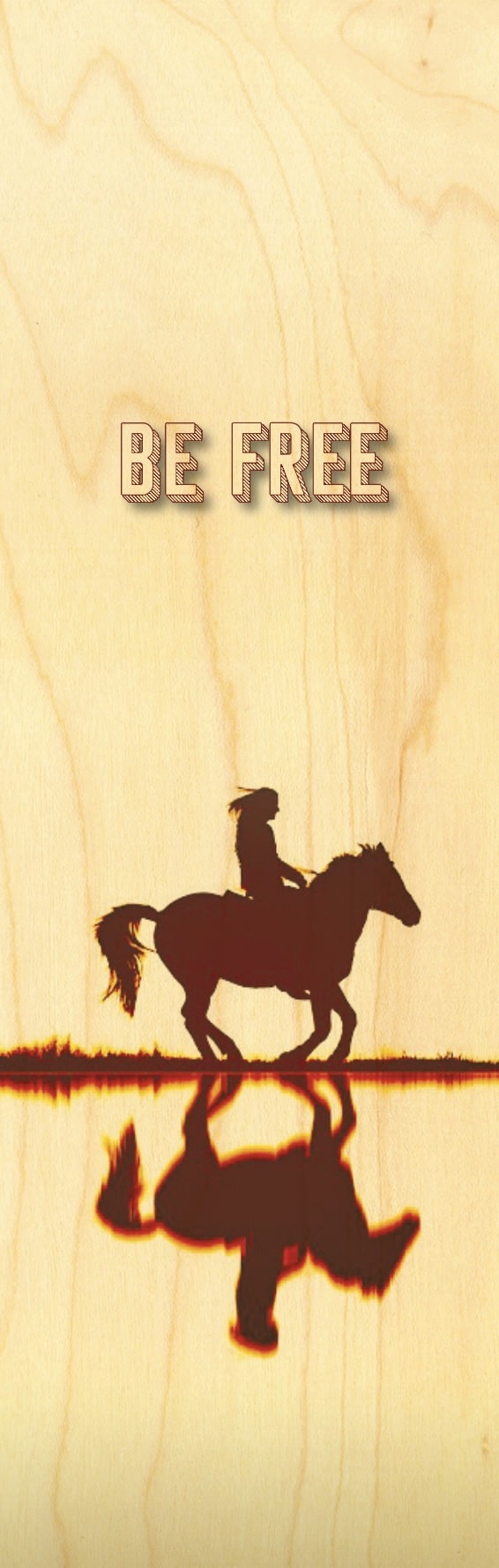 hironwoods-marque-pages-marque-page-bois-be-free image 1