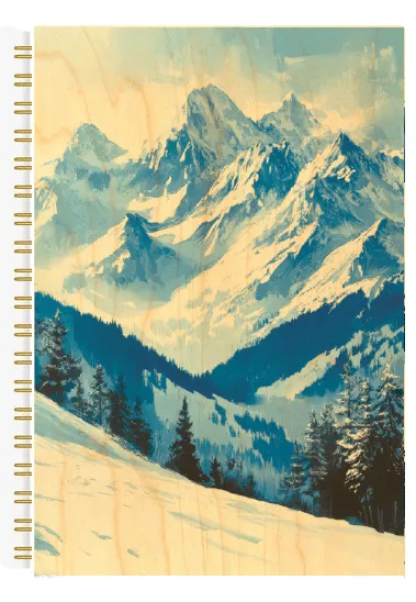 hironwoods-carnets-carnet-bois-montagne-bleue-146x94mm image 1