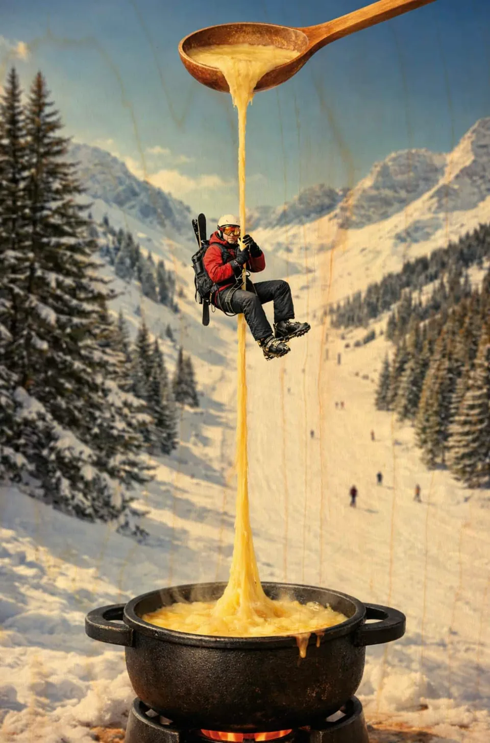 hironwoods-escalade-fondue-magnet-en-bois image 1