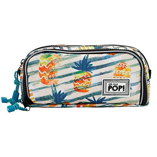 oh-my-pop-ananas-trousse-scolaire-jaune-3-zips image 5