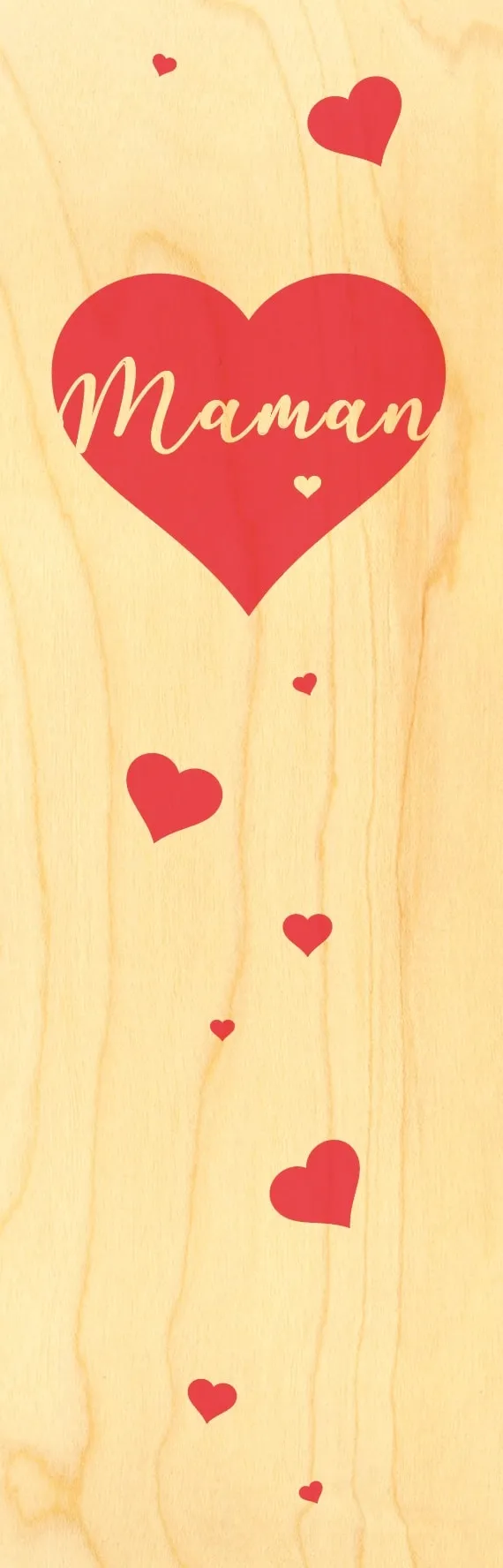 hironwoods-marque-pages-maman-coeur-marque-page-bois-cadeau image 1
