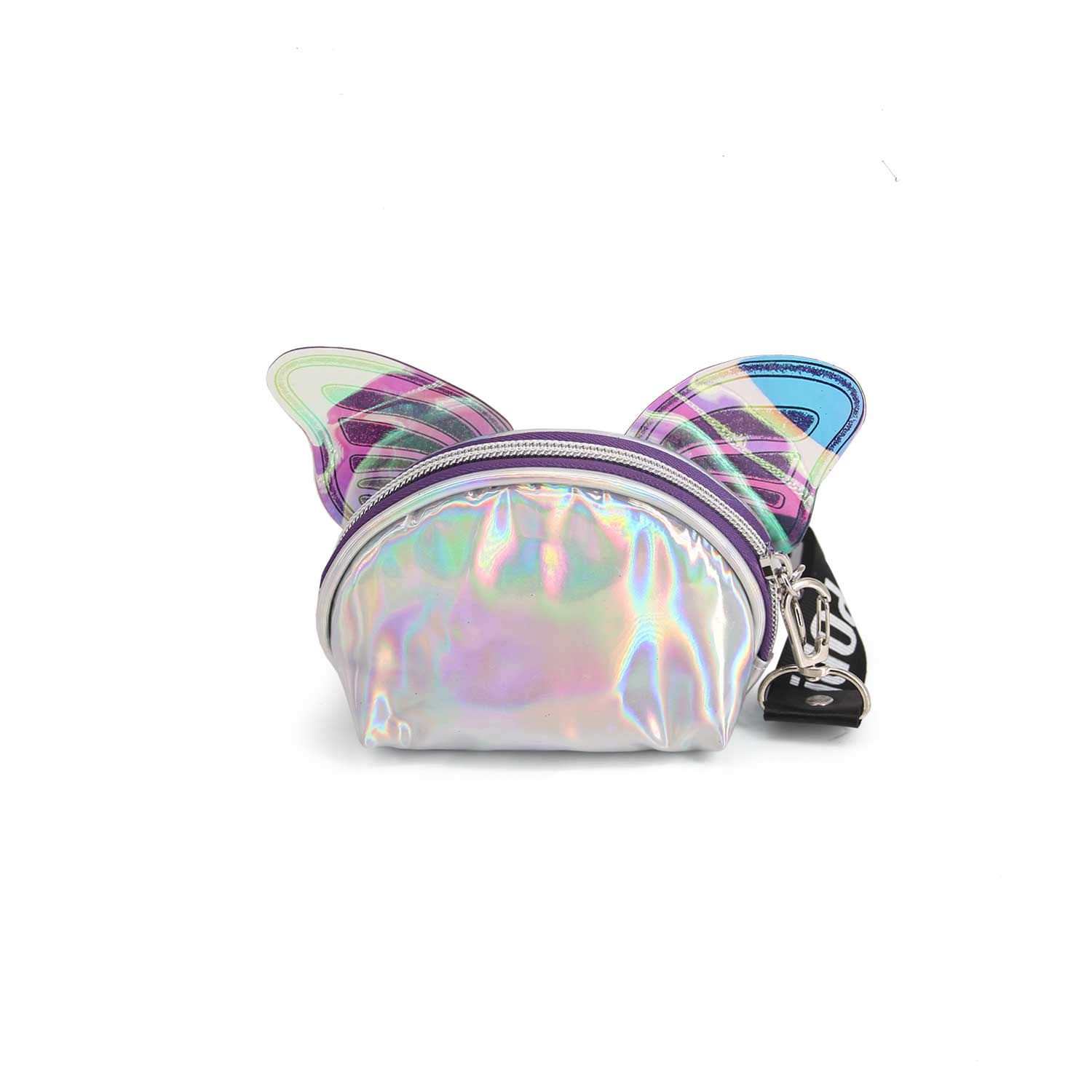 oh-my-pop-ailes-porte-monnaie-ovale-argent-zipp image 3