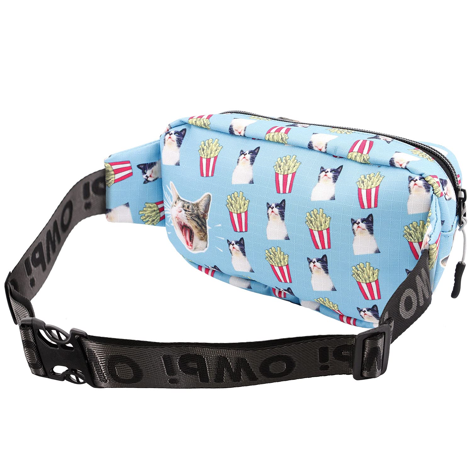oh-my-pop-angry-cat-glaze-sac-banane-turquoise image 2