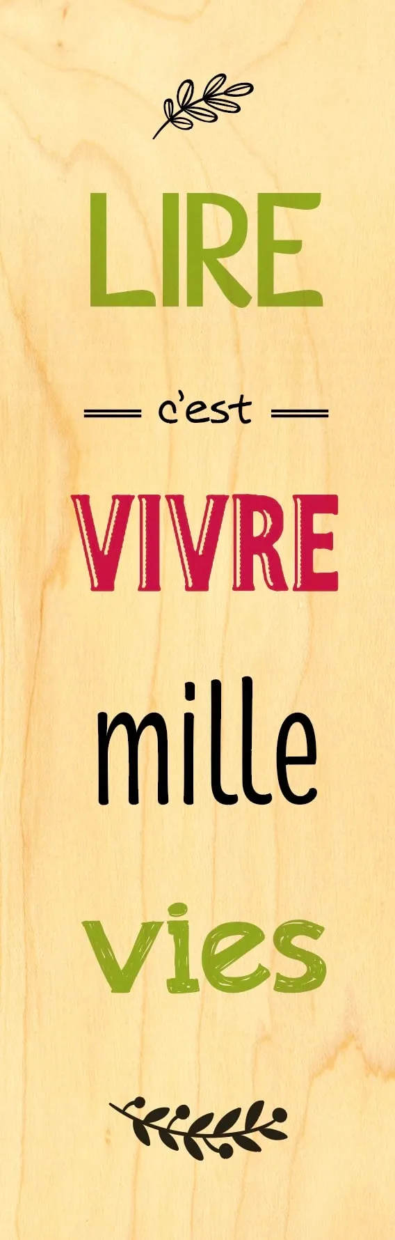 hironwoods-lire-1000-vies-marque-page-bois image 1