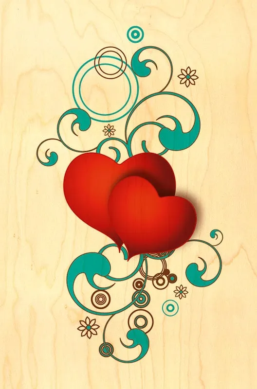 hironwoods-2-coeurs-li-s-carte-bois-amour-100x150mm image 1