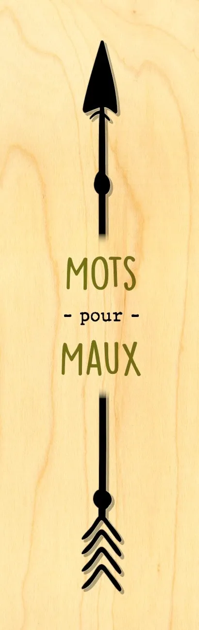 hironwoods-marque-pages-mots-pour-maux-marque-page-bois image 1