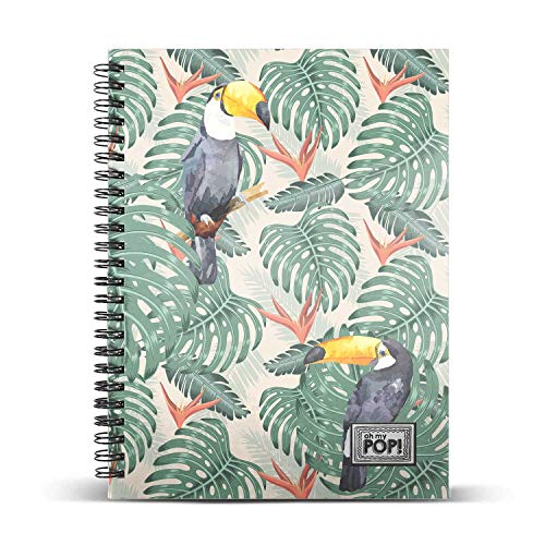 oh-my-pop-toucan-cahier-quadrill-a4-120-feuilles image 2