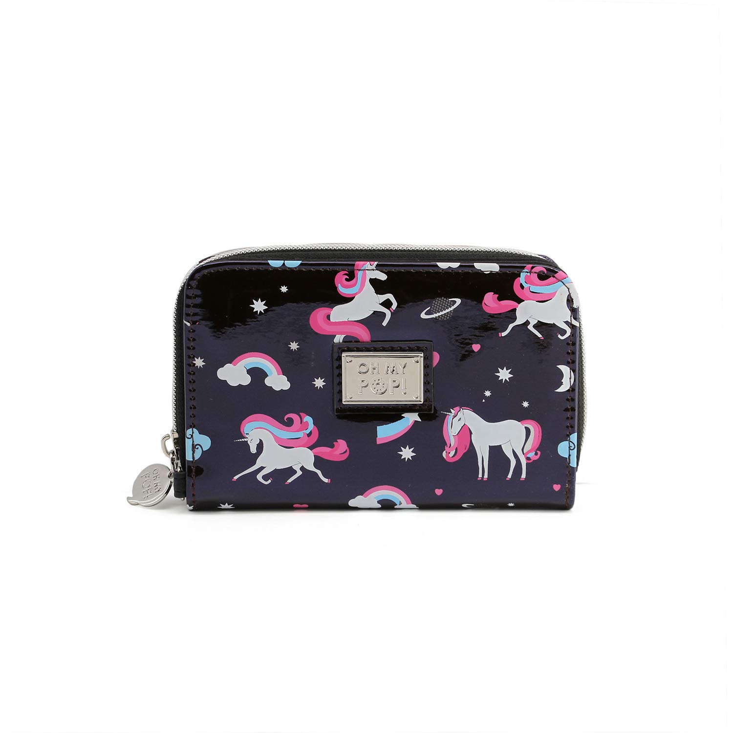 oh-my-pop-licorne-portefeuille-noir-10-x-15-5-cm image 2