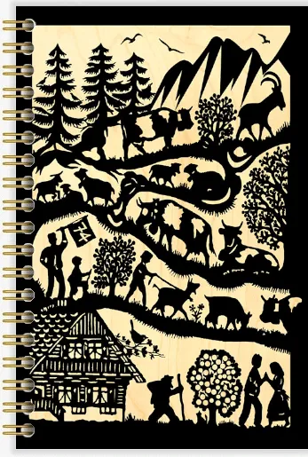 hironwoods-carnets-couverture-bois-dessin-poya-carnet-146x94mm image 1