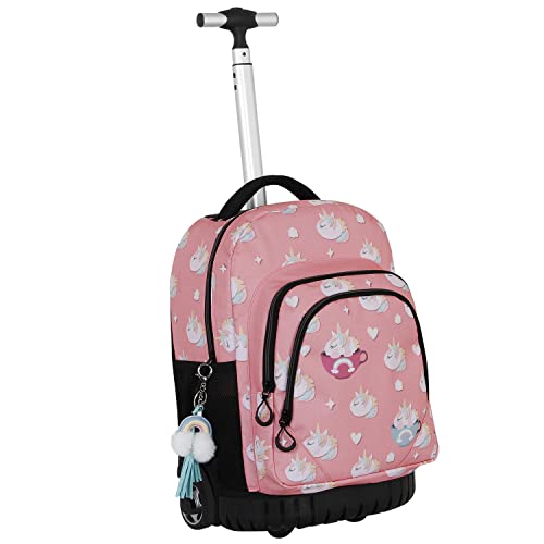 oh-my-pop-cupnicorn-sac-dos-roulettes-rose-47-cm image 7