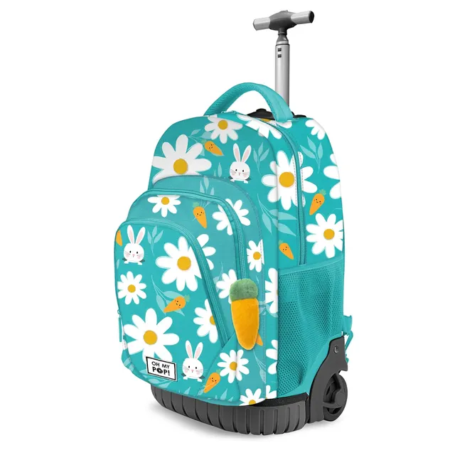 oh-my-pop-blooming-sac-dos-roulettes-turquoise-39-l image 1