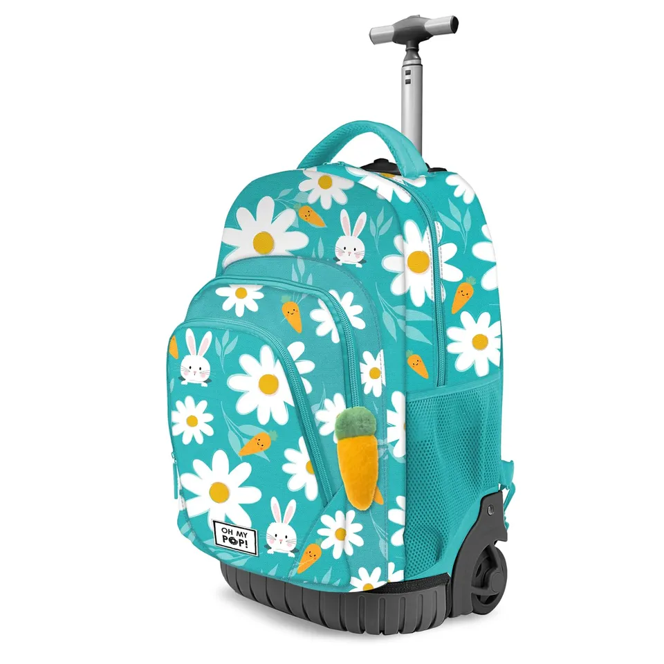 oh-my-pop-blooming-sac-dos-roulettes-turquoise-39-l image 1