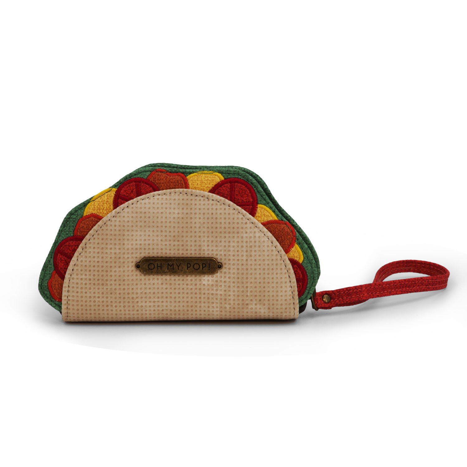 oh-my-pop-taco-porte-monnaie-tex-beige-15-x-9-cm image 3