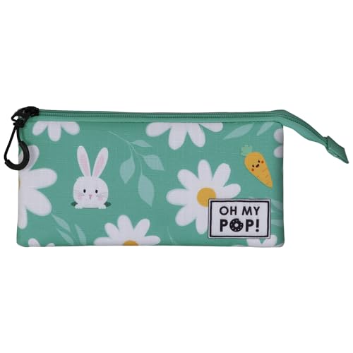 oh-my-pop-blooming-triple-trousse-turquoise-3-compartiments image 5