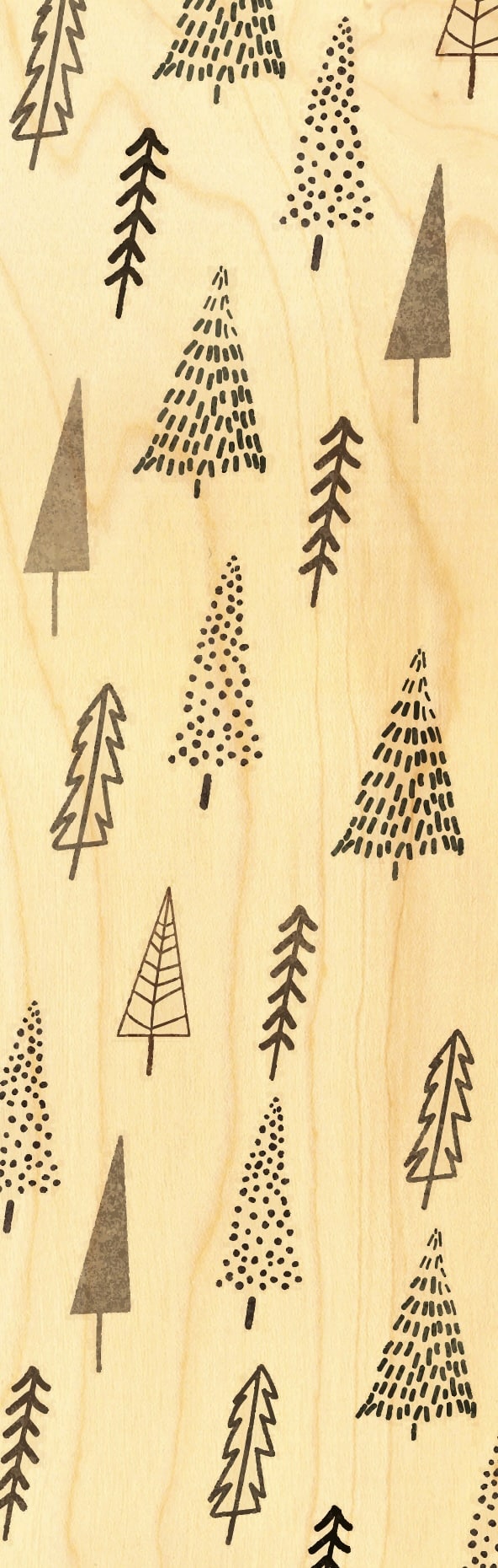 hironwoods-marque-pages-petits-sapins-marque-page-bois-no-l image 1