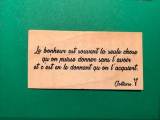 hylarion-cartes-le-bonheur-est-souvent-carte-bois-10x5-cm image 1