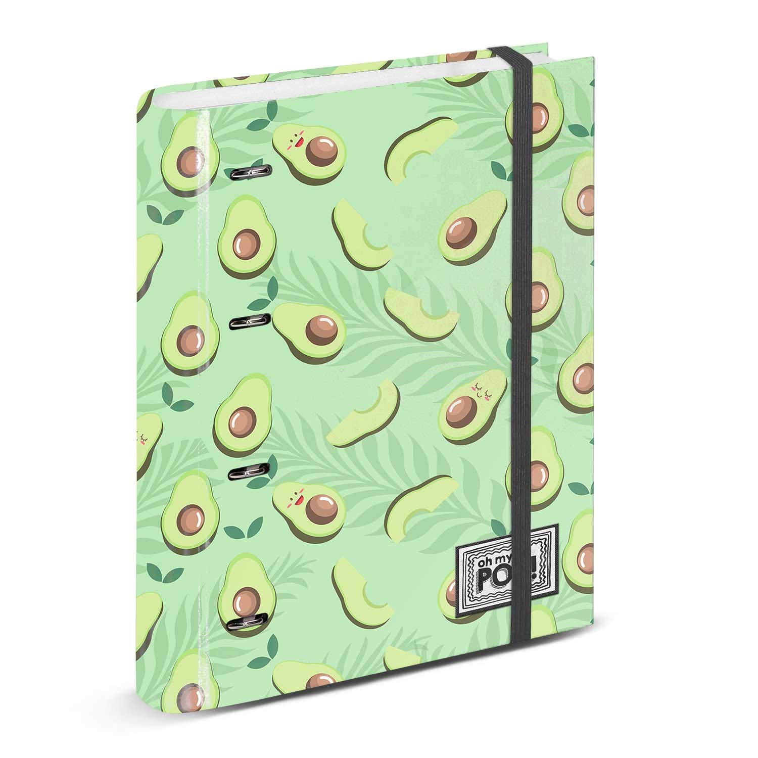 oh-my-pop-awacate-classeur-anneaux-a4-lastique-4-anneaux image 1