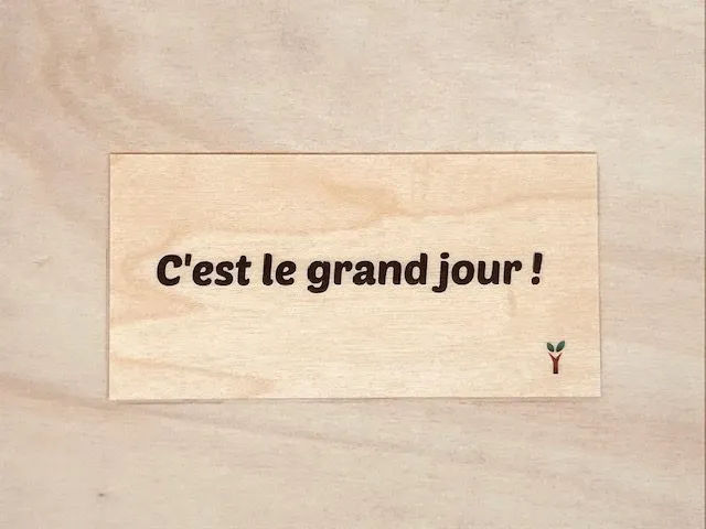 hylarion-cartes-c-est-le-grand-jour-carte-en-bois-10x5-cm image 1