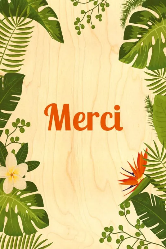 hironwoods-cartes-v-nements-merci-tropical-carte-bois image 1