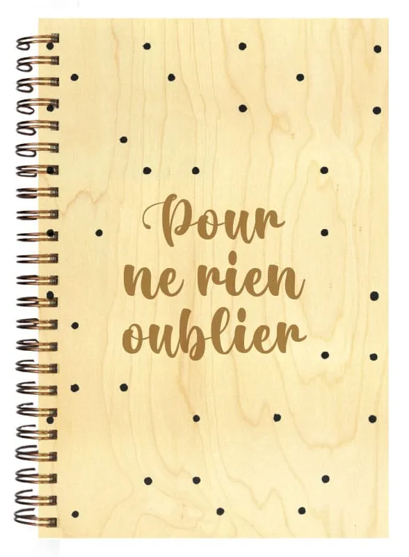 hironwoods-carnet-couverture-bois-ne-rien-oublier-146x94mm image 1