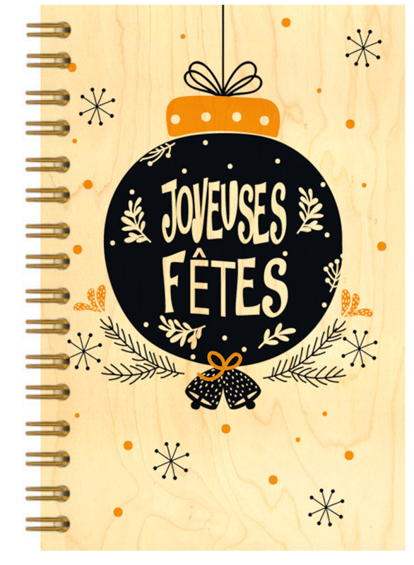hironwoods-carnet-couverture-bois-boule-noire-146x94mm image 1
