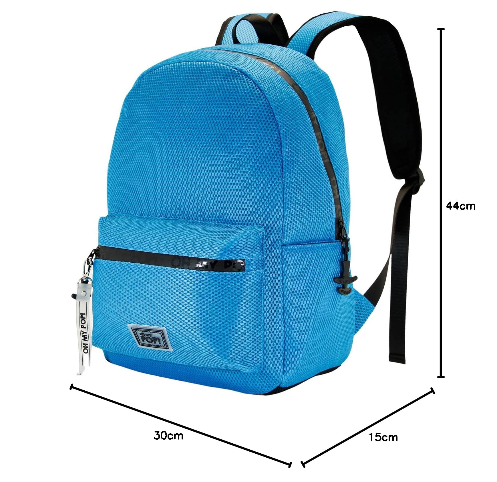 oh-my-pop-mesh-sac-dos-bleu-maille-polyester image 7