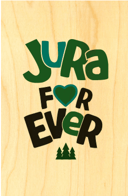 hironwoods-carte-postale-bois-jura-for-ever-carte-100x150mm-message image 1