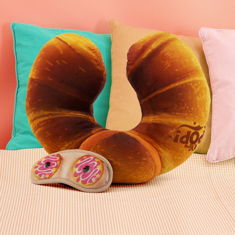 oh-my-pop-croissant-coussin-de-cou-voyage-orange image 6