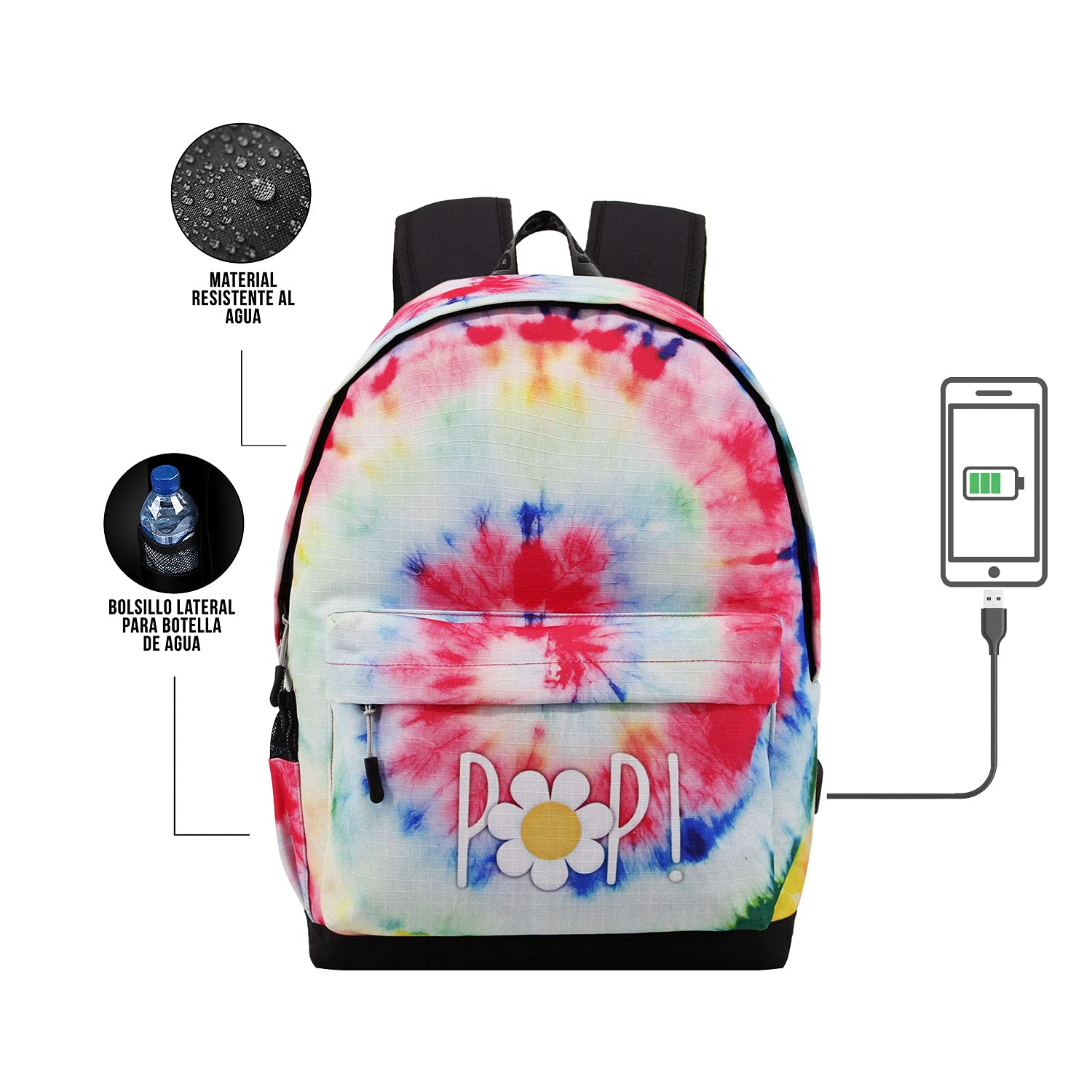 oh-my-pop-tie-dye-sac-dos-hs-1-3-usb-ordinateur image 3