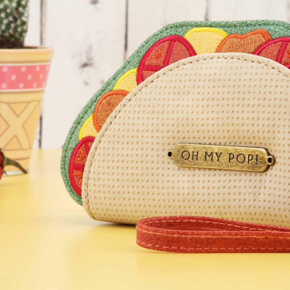 oh-my-pop-taco-porte-monnaie-tex-beige-15-x-9-cm image 6