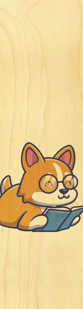 hironwoods-marque-pages-corgi-marque-page-bois-chien image 1
