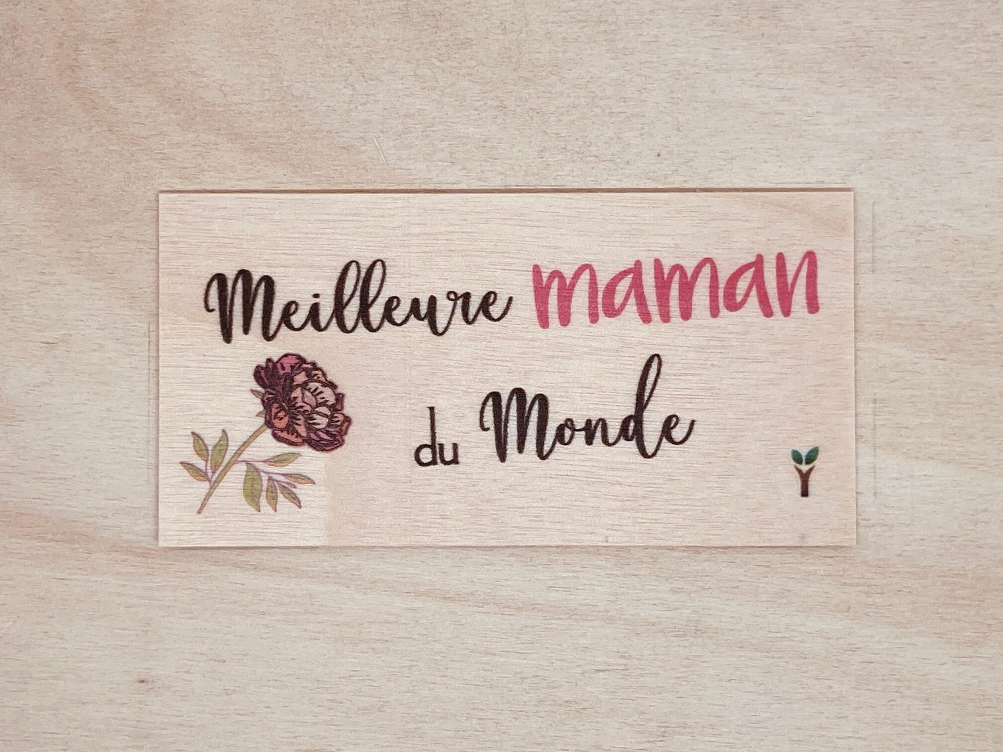hylarion-meilleure-maman-carte-bois-cadeau image 1