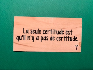 hylarion-cartes-la-seule-certitude-carte-bois-10x5 image 1