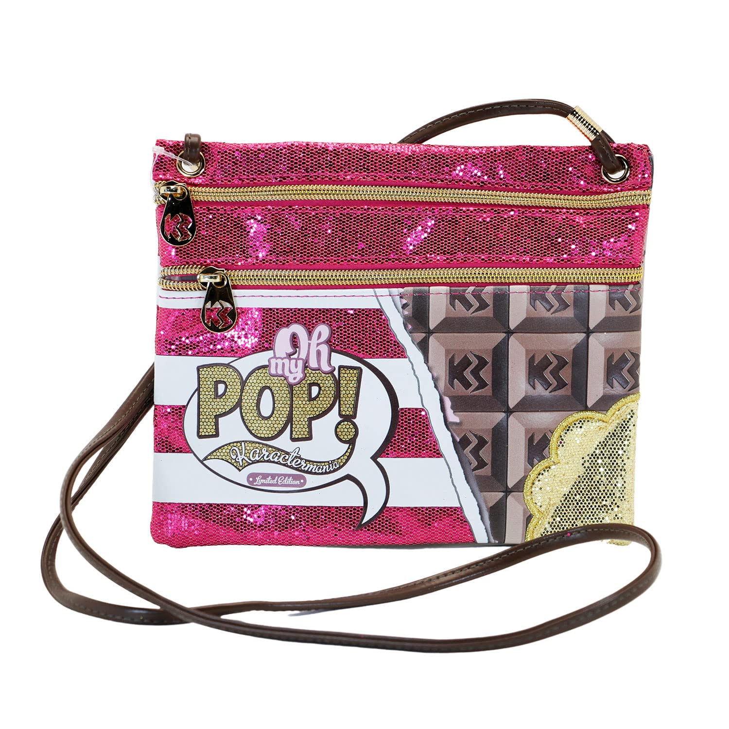 oh-my-pop-chocolat-sac-bandouli-re-mini-rose-22-cm image 2