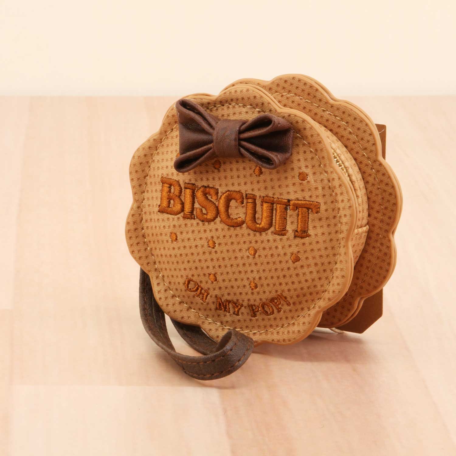 oh-my-pop-biscuit-porte-monnaie-rond-beige-10-cm image 5