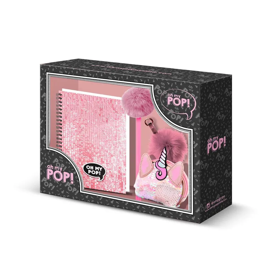 oh-my-pop-wow-nicorn-coffret-cadeau-carnet-stylo image 1